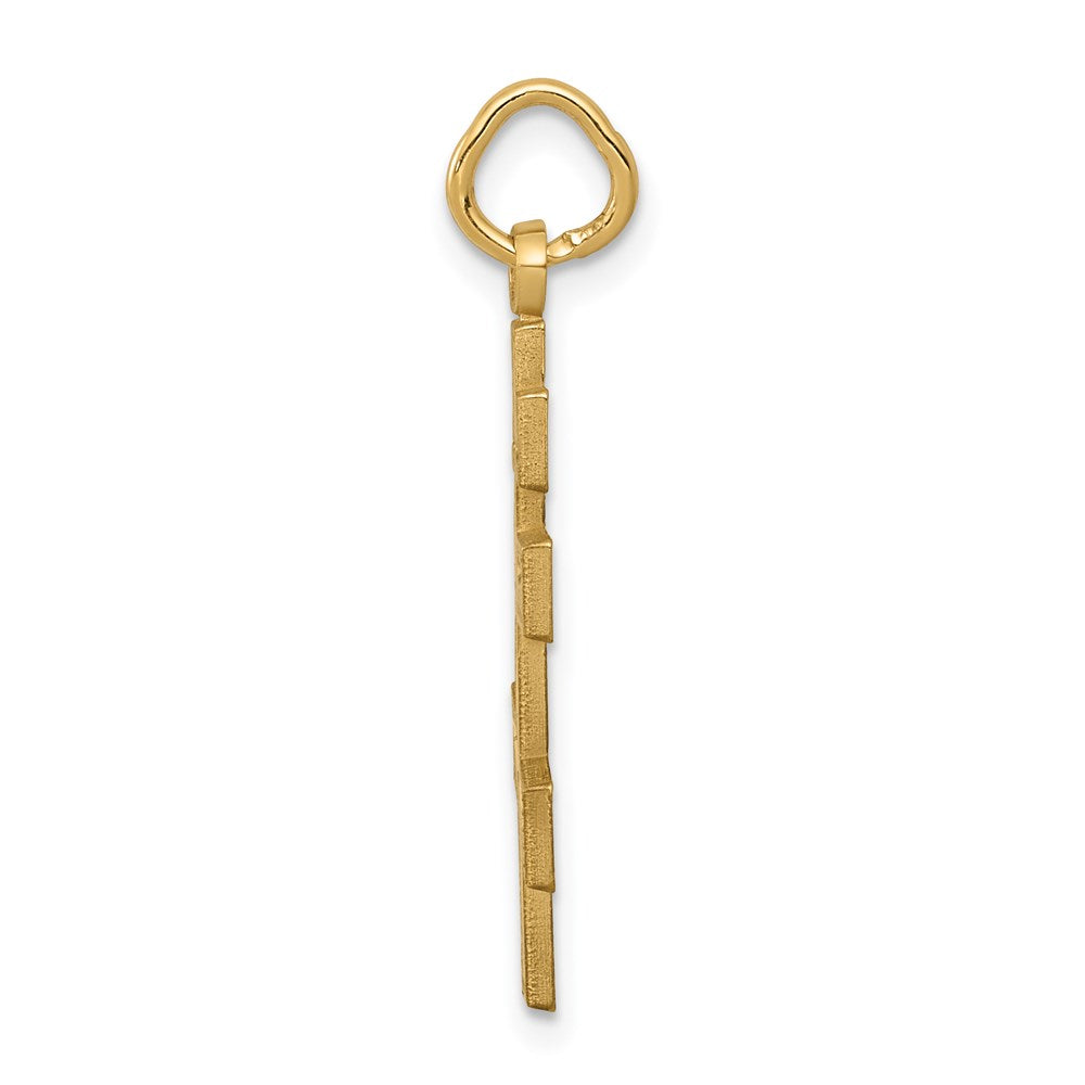 Million Charms 14K Yellow Gold Themed Eastern Orthodox Relgious Cross Charm