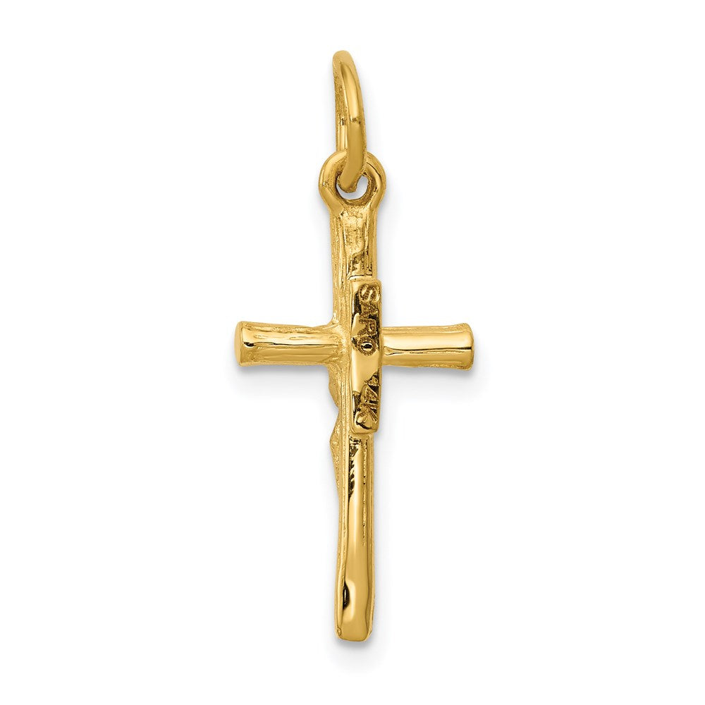 Million Charms 14K Yellow Gold Themed Relgious Crucifix Charm