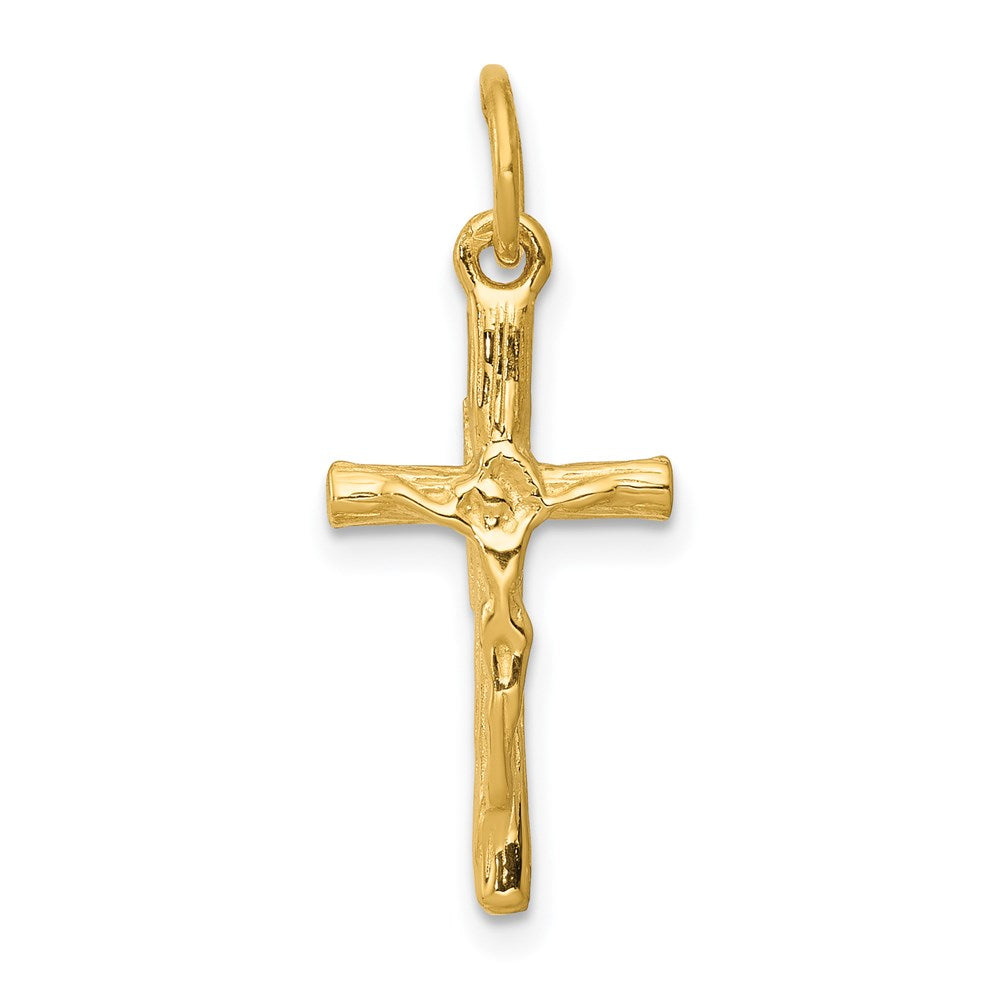 Million Charms 14K Yellow Gold Themed Relgious Crucifix Charm