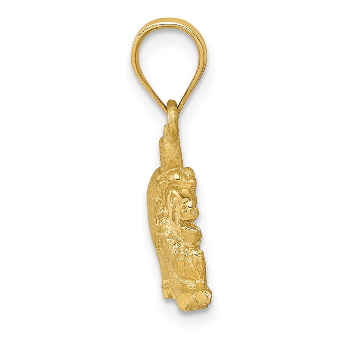 Million Charms 14K Yellow Gold Themed Lion Charm