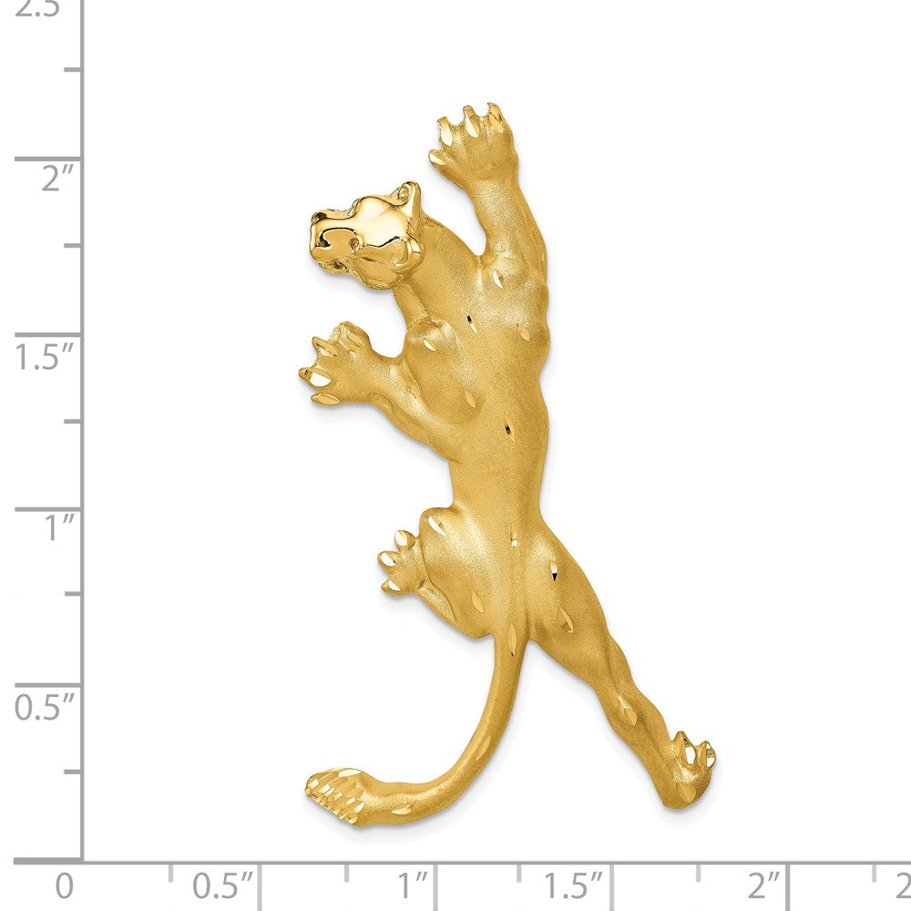 Million Charms 14K Yellow Gold Themed Panther Pendant