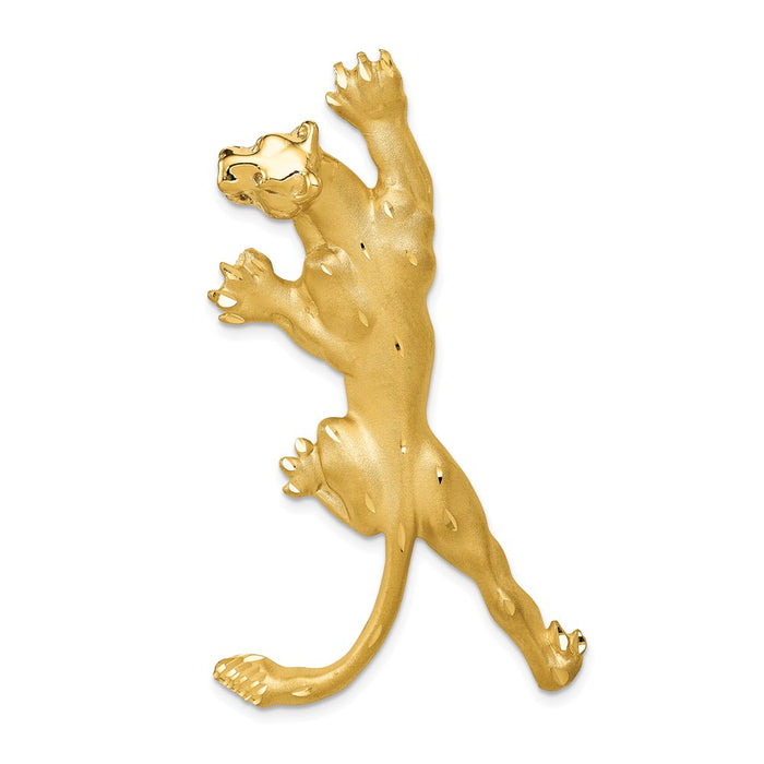 Million Charms 14K Yellow Gold Themed Panther Pendant