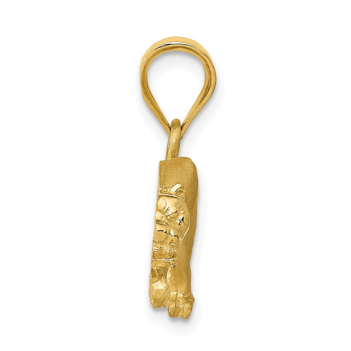 Million Charms 14K Yellow Gold Themed Panther Pendant