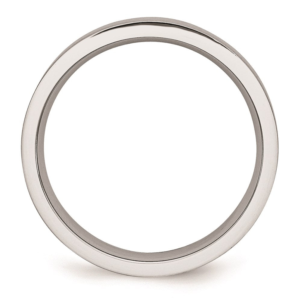 Unisex Fashion Jewelry, Chisel Brand Cobalt Flat Satin 5mm Ring Band