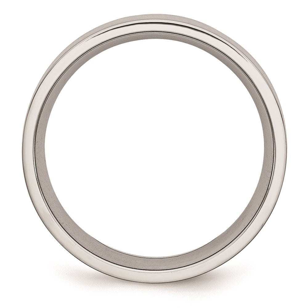 Unisex Fashion Jewelry, Chisel Brand Cobalt Flat Satin 7mm Ring Band