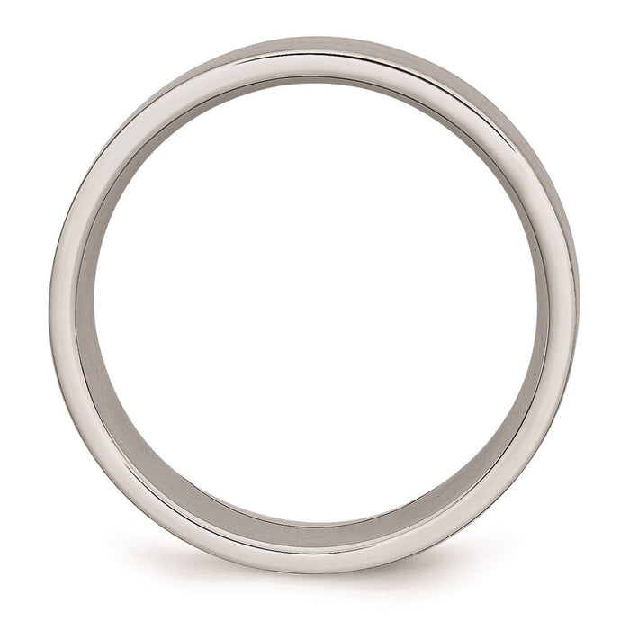 Unisex Fashion Jewelry, Chisel Brand Cobalt Flat Satin 8mm Ring Band