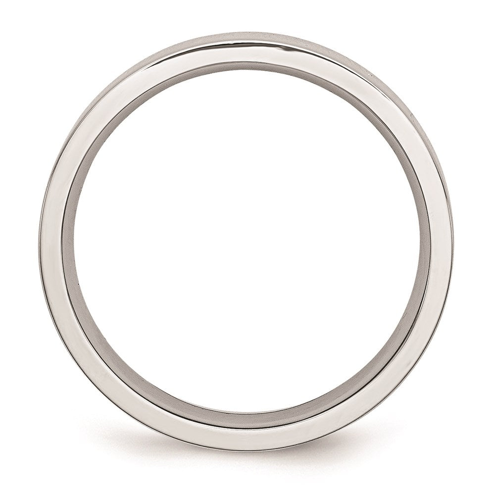 Unisex Fashion Jewelry, Chisel Brand Cobalt Flat Polished 5mm Ring Band