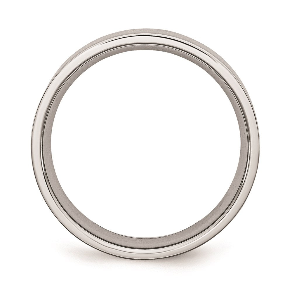 Unisex Fashion Jewelry, Chisel Brand Cobalt Flat Polished 6mm Ring Band