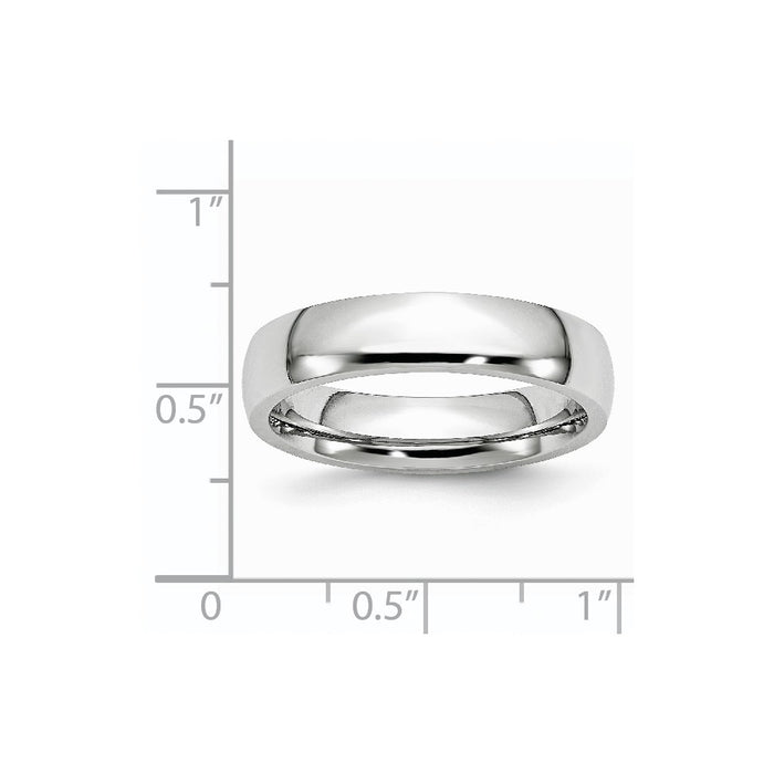 Unisex Fashion Jewelry, Chisel Brand Cobalt Polished 5mm Ring Band