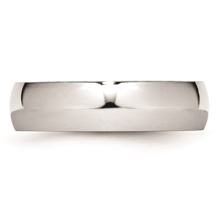 Unisex Fashion Jewelry, Chisel Brand Cobalt Polished 6mm Ring Band