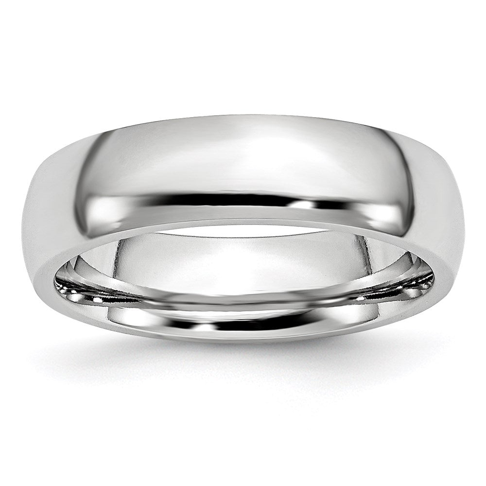 Unisex Fashion Jewelry, Chisel Brand Cobalt Polished 6mm Ring Band