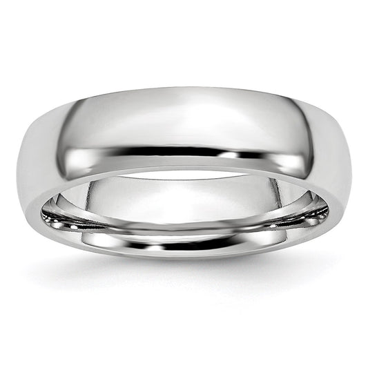 Unisex Fashion Jewelry, Chisel Brand Cobalt Polished 6mm Ring Band