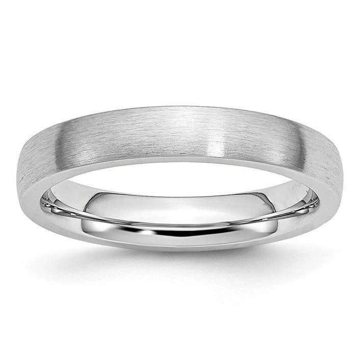 Unisex Fashion Jewelry, Chisel Brand Cobalt Satin 4mm Ring Band