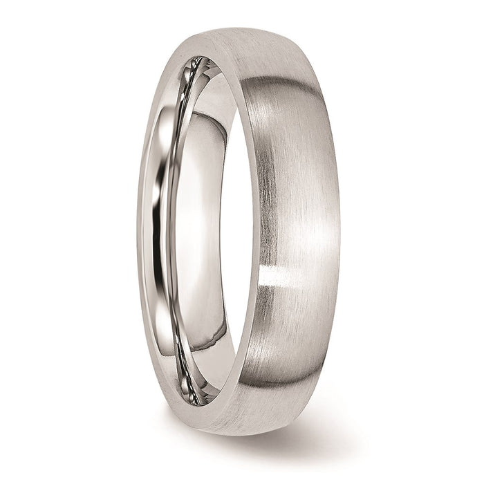 Unisex Fashion Jewelry, Chisel Brand Cobalt Satin 5mm Ring Band