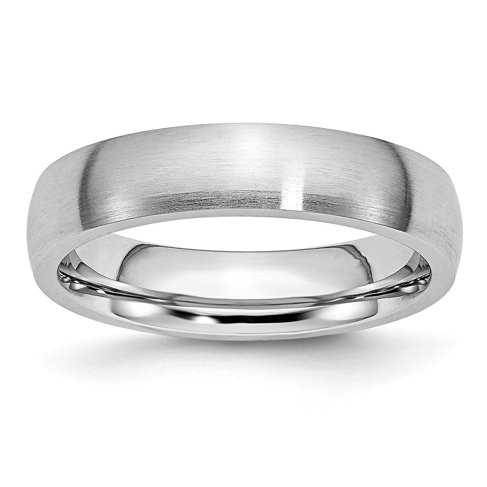 Unisex Fashion Jewelry, Chisel Brand Cobalt Satin 5mm Ring Band