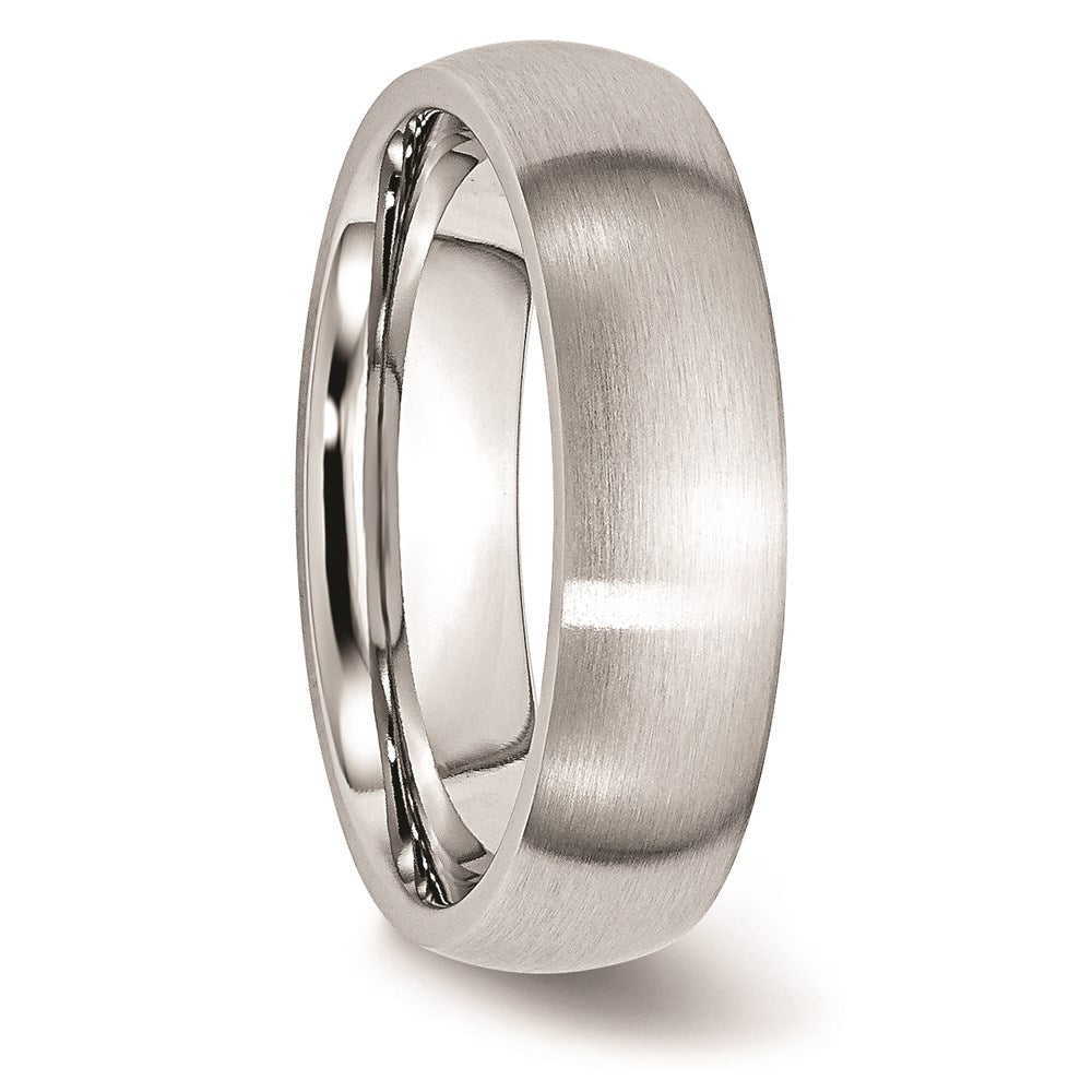 Unisex Fashion Jewelry, Chisel Brand Cobalt Satin 6mm Ring Band