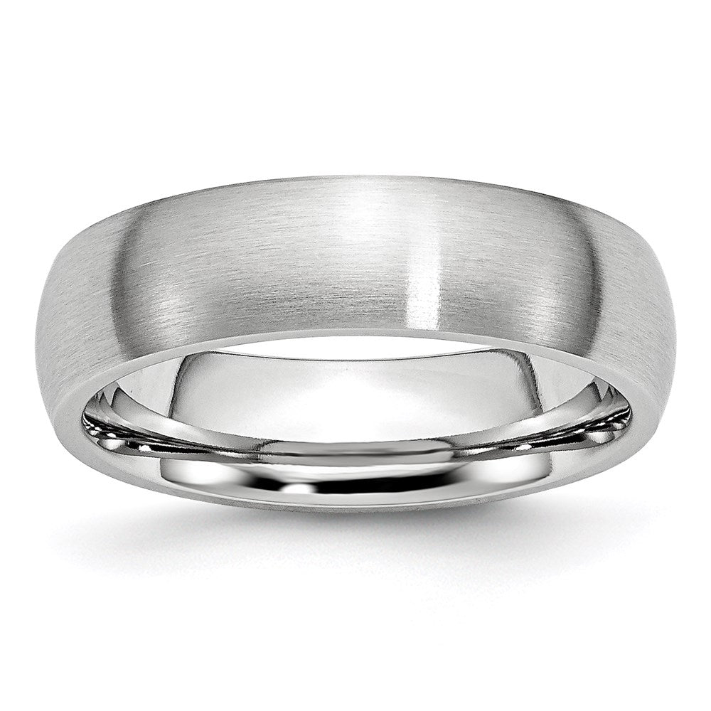 Unisex Fashion Jewelry, Chisel Brand Cobalt Satin 6mm Ring Band