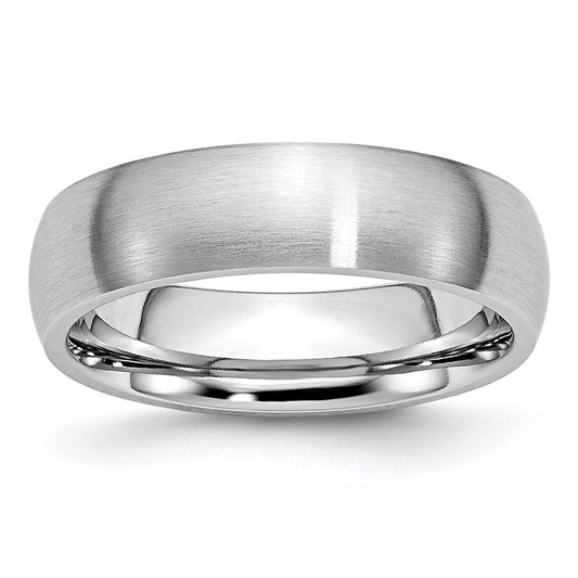 Unisex Fashion Jewelry, Chisel Brand Cobalt Satin 6mm Ring Band