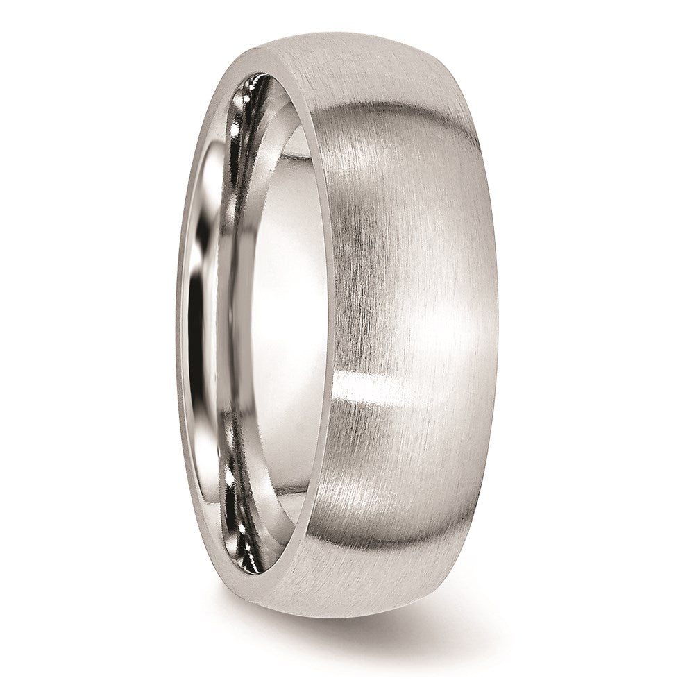 Unisex Fashion Jewelry, Chisel Brand Cobalt Satin 7mm Ring Band