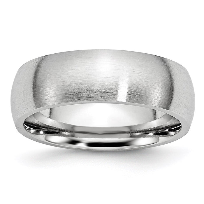 Unisex Fashion Jewelry, Chisel Brand Cobalt Satin 7mm Ring Band
