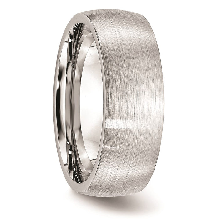 Unisex Fashion Jewelry, Chisel Brand Cobalt Satin 8mm Ring Band