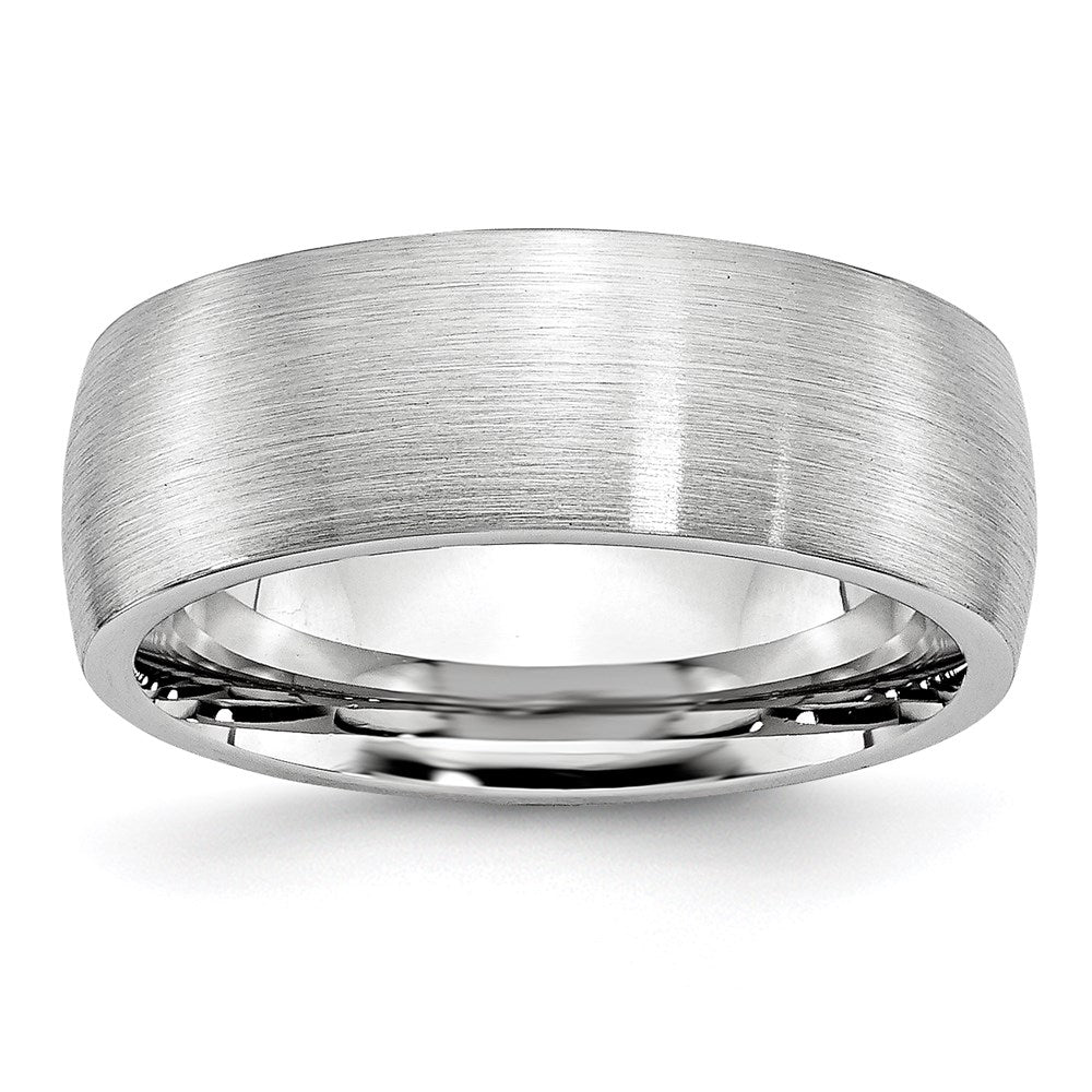 Unisex Fashion Jewelry, Chisel Brand Cobalt Satin 8mm Ring Band
