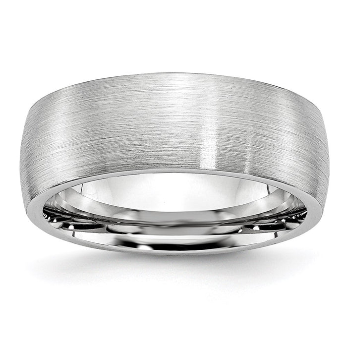 Unisex Fashion Jewelry, Chisel Brand Cobalt Satin 8mm Ring Band