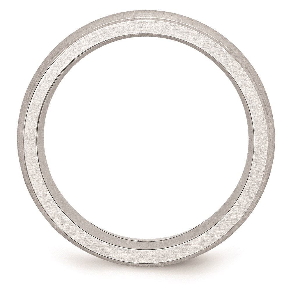 Unisex Fashion Jewelry, Chisel Brand Cobalt Satin 7mm Rounded Edge Ring Band
