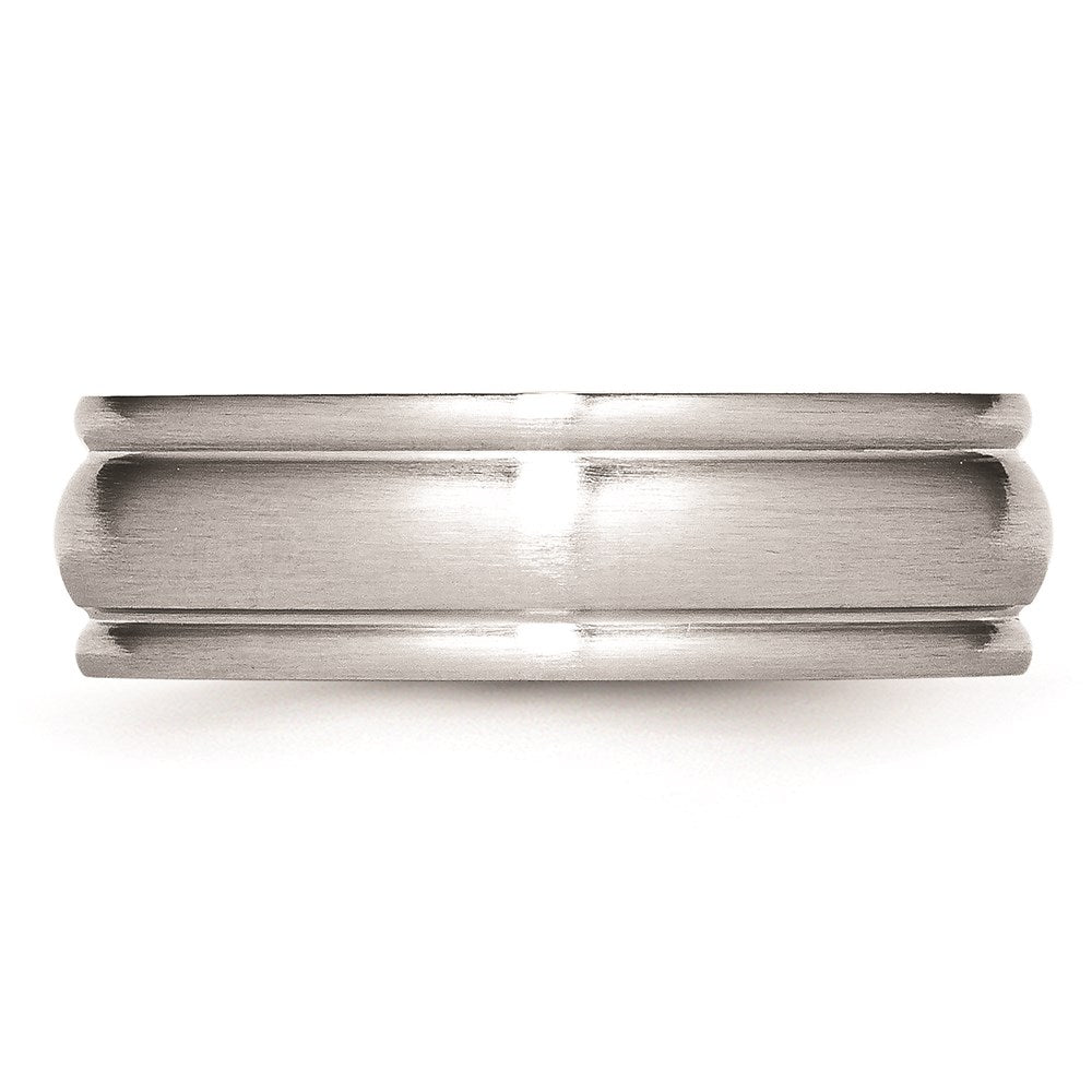 Unisex Fashion Jewelry, Chisel Brand Cobalt Satin 7mm Rounded Edge Ring Band