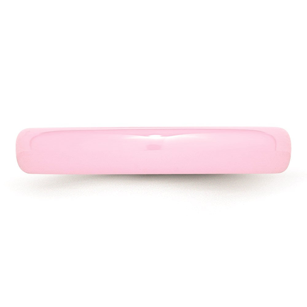 Women's Fashion Jewelry, Chisel Brand Ceramic Pink 4mm Polished Ring Band