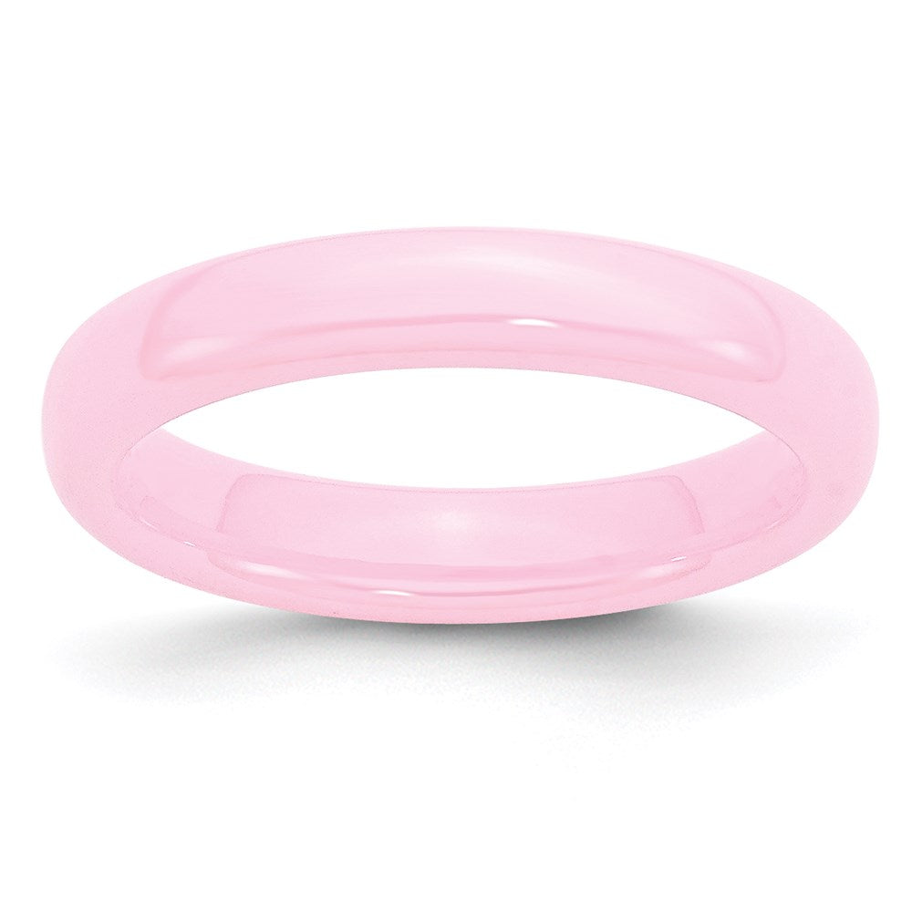 Women's Fashion Jewelry, Chisel Brand Ceramic Pink 4mm Polished Ring Band