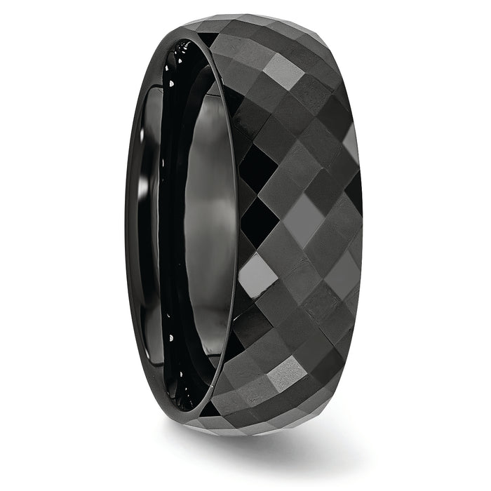 Chisel Brand Jewelry, Stainless Steel Brushed with Black CZ Men's Bracelet