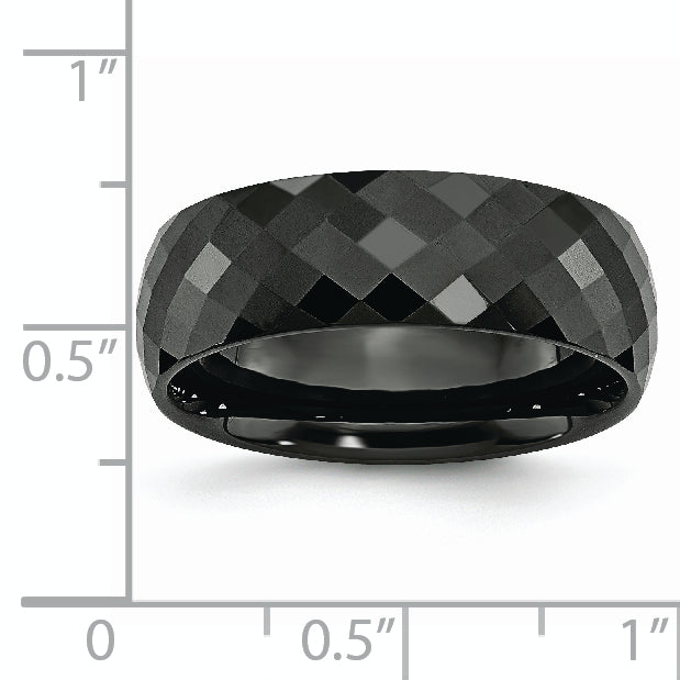 Chisel Brand Jewelry, Stainless Steel Brushed with Black CZ Men's Bracelet