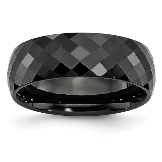 Chisel Brand Jewelry, Stainless Steel Polished and Brushed CZ Wire Men's Bracelet