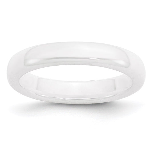 Unisex Fashion Jewelry, Chisel Brand Ceramic White 4mm Polished Ring Band