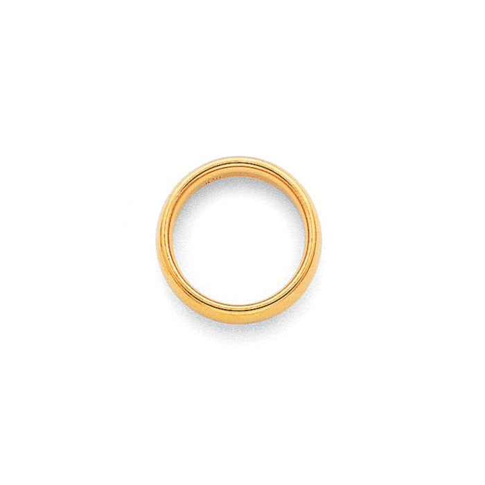 14k Yellow Gold 3mm Comfort-Fit Wedding Band, Size: 9.5