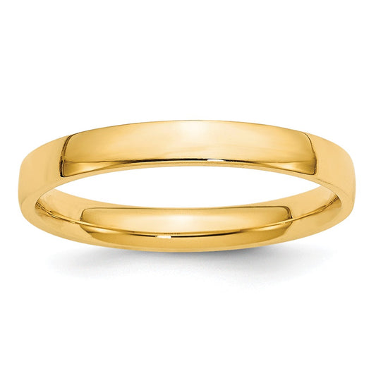 14k Yellow Gold 3mm LTW Comfort Fit Wedding Band Size 11
