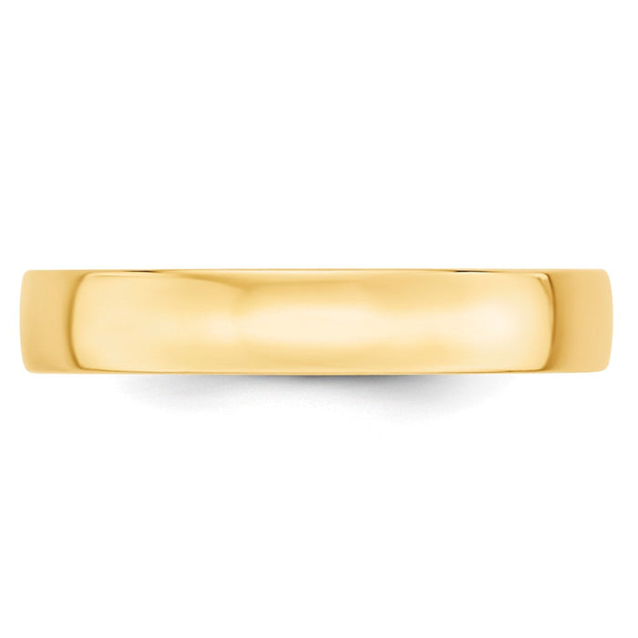 14k Yellow Gold 4mm LTW Comfort Fit Wedding Band Size 10