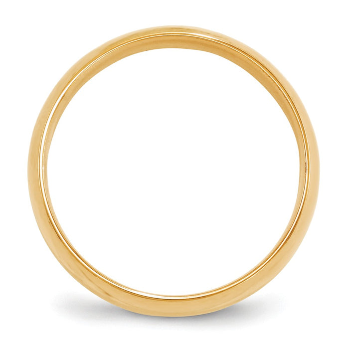 14k Yellow Gold 6mm LTW Comfort Fit Wedding Band Size 10