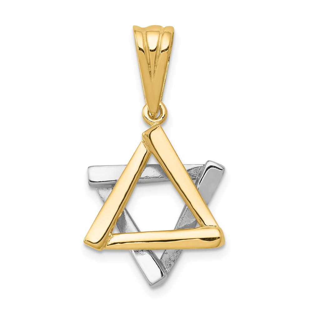 Million Charms 14K Two-Tone Religious Jewish Star Of David Pendant