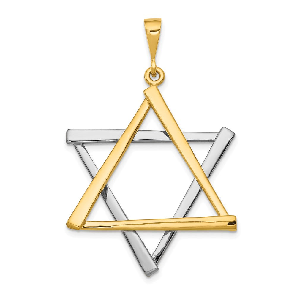 Million Charms 14K Two-Tone Religious Jewish Star Of David Pendant