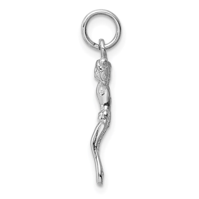 Million Charms 14K White Gold Themed Jesus Charm