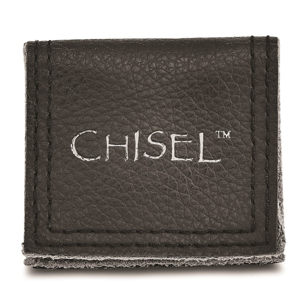 Unisex Fashion Jewelry, Chisel Brand Stainless Steel Brushed and Polished Grooved 6.50mm Ring Band