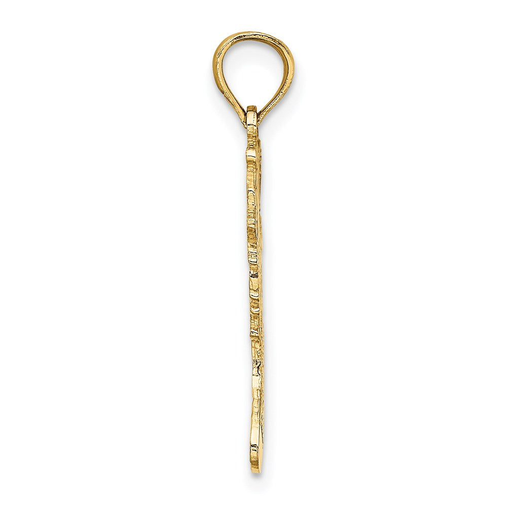 Million Charms 14K Yellow Gold Themed Polished Christmas Stocking Charm