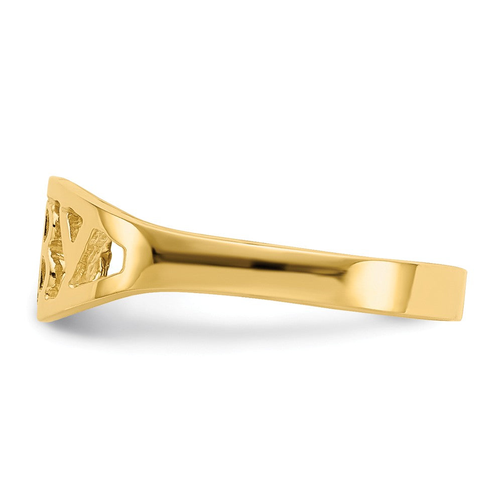 14k Yellow Gold Polished Baby Ring, Size: 1.5