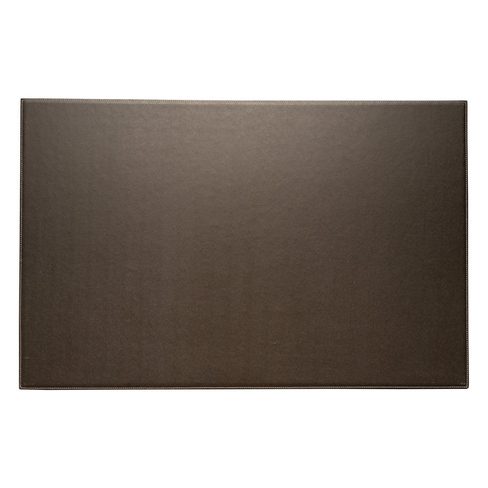 Occasion Gallery Brown Color Coco Brown Leather 18"x28" Desk Pad. 18 L x 28 W x 0.025 H in.