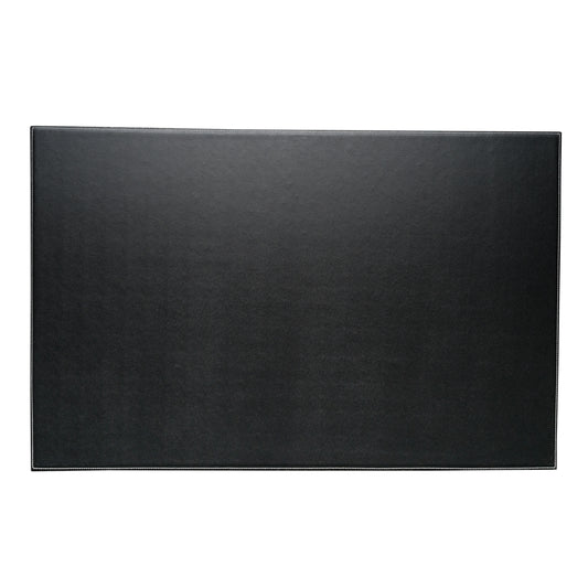 Occasion Gallery Black Color Black Leather 18"x28" Desk Pad. 18 L x 28 W x  H in.