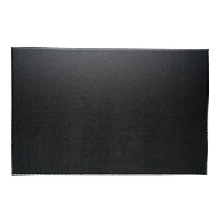 Occasion Gallery Black Color Black Leather 18"x28" Desk Pad. 18 L x 28 W x  H in.