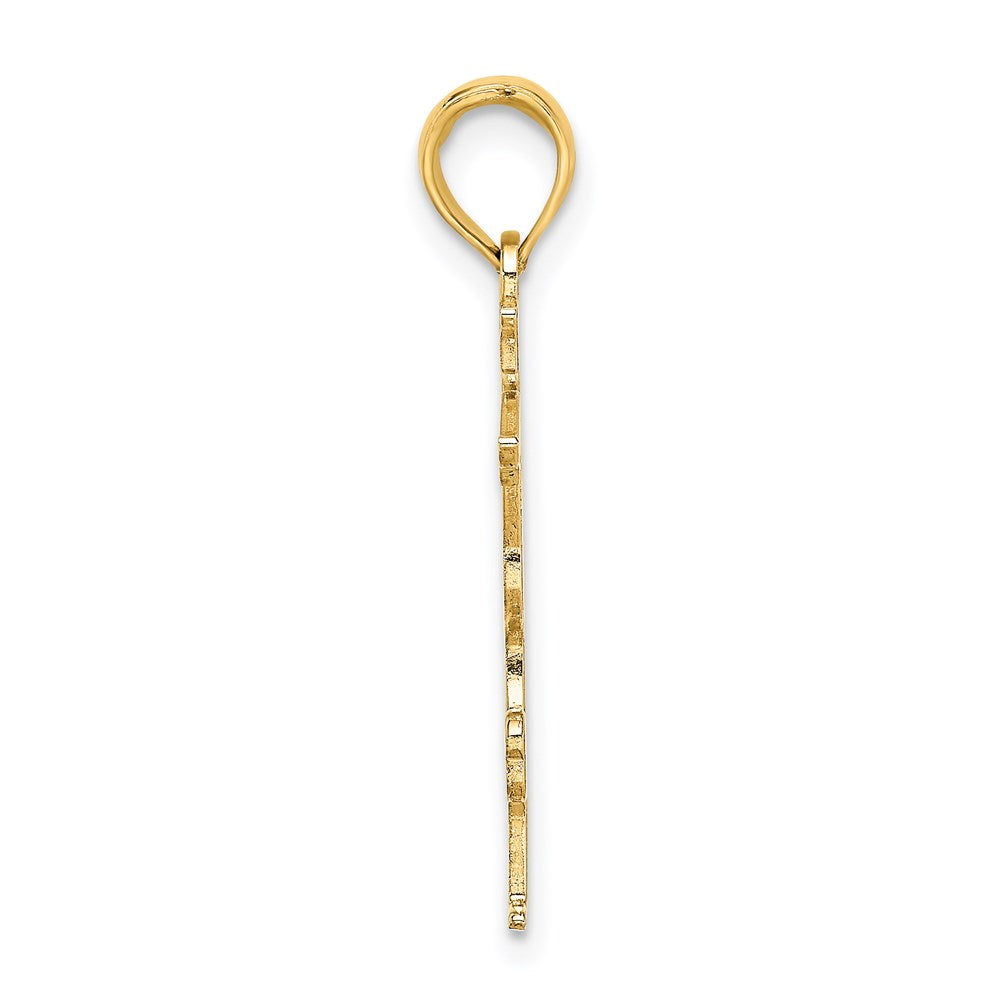 Million Charms 14K Yellow Gold Themed Solid Polished Gymnast Charm