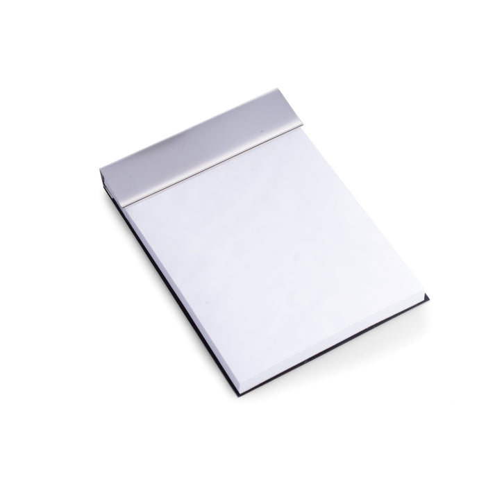 Occasion Gallery Silver Color Silver Plated 6"x8" Open Face Memo Pad. 8.5 L x 6.25 W x 0.85 H in.